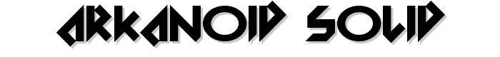 Arkanoid Solid font